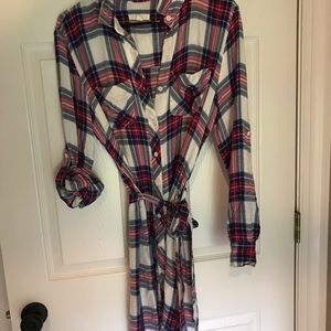 Soft cotton button up dress by BLL New York